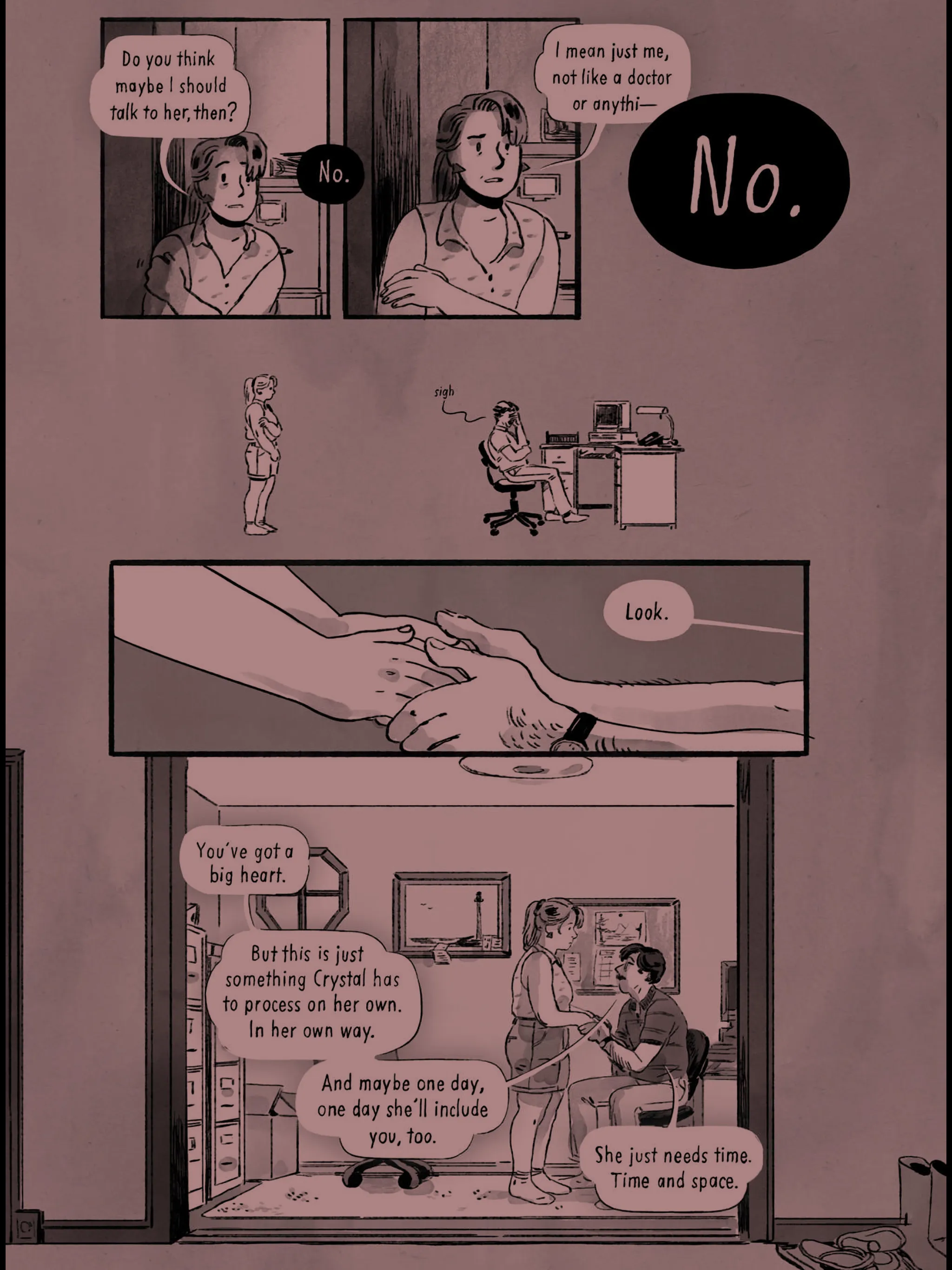 A page from 'A Guest in the House' by Emily Carroll