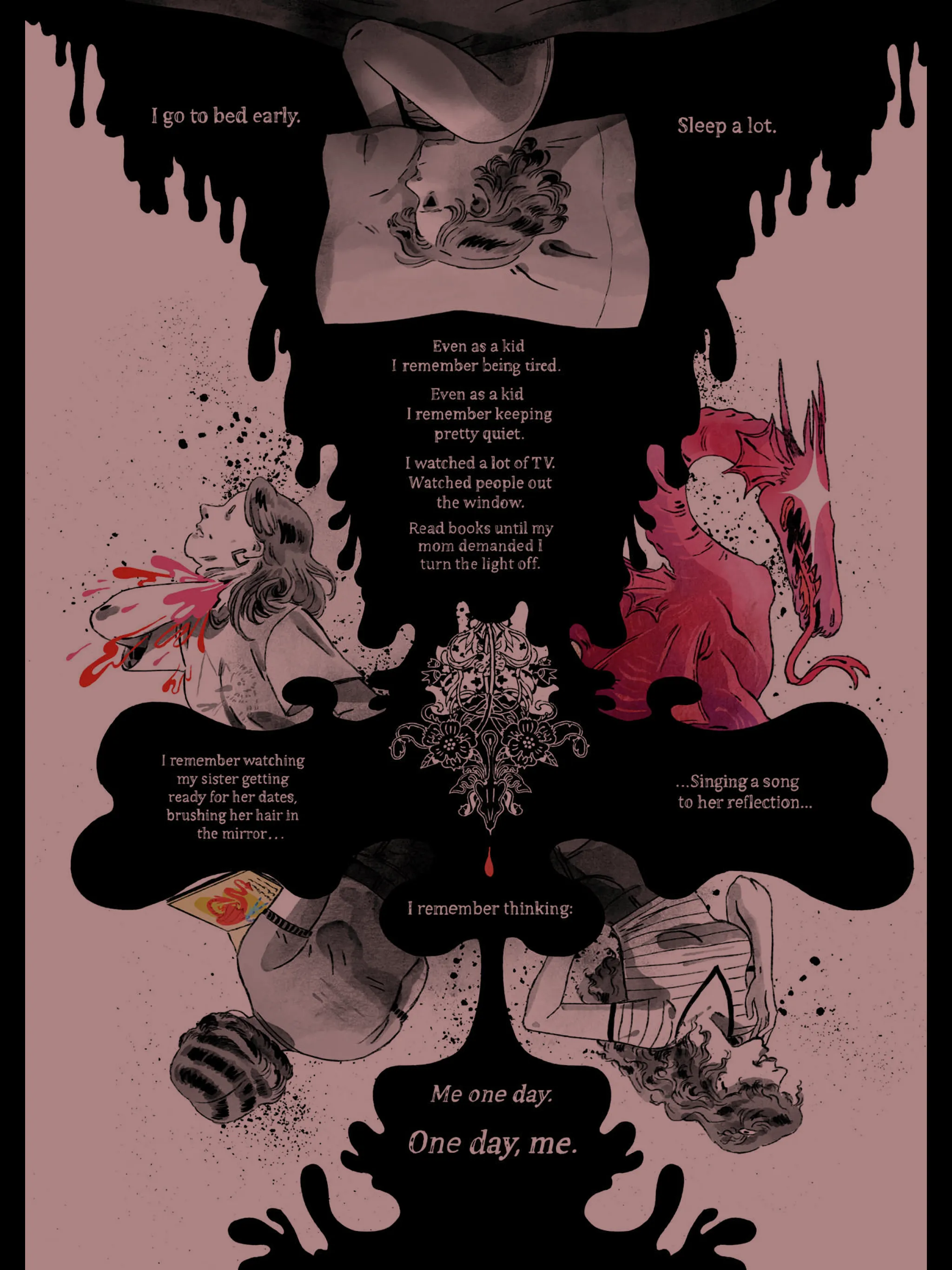 A page from 'A Guest in the House' by Emily Carroll