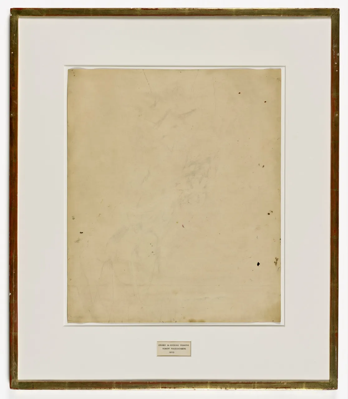 Erased de Kooning Drawing