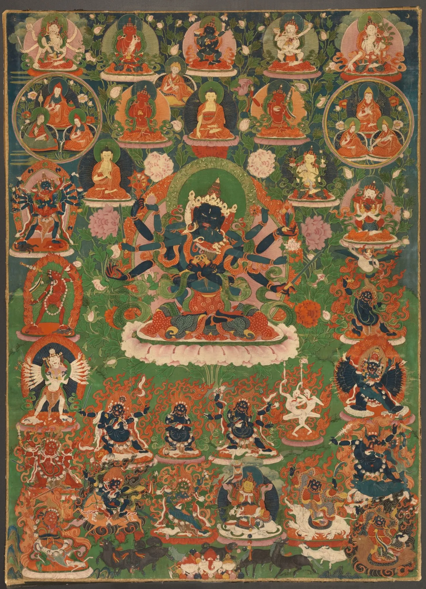     Guhyasamaja Akshobhyavajra with Consort Sparshavajra