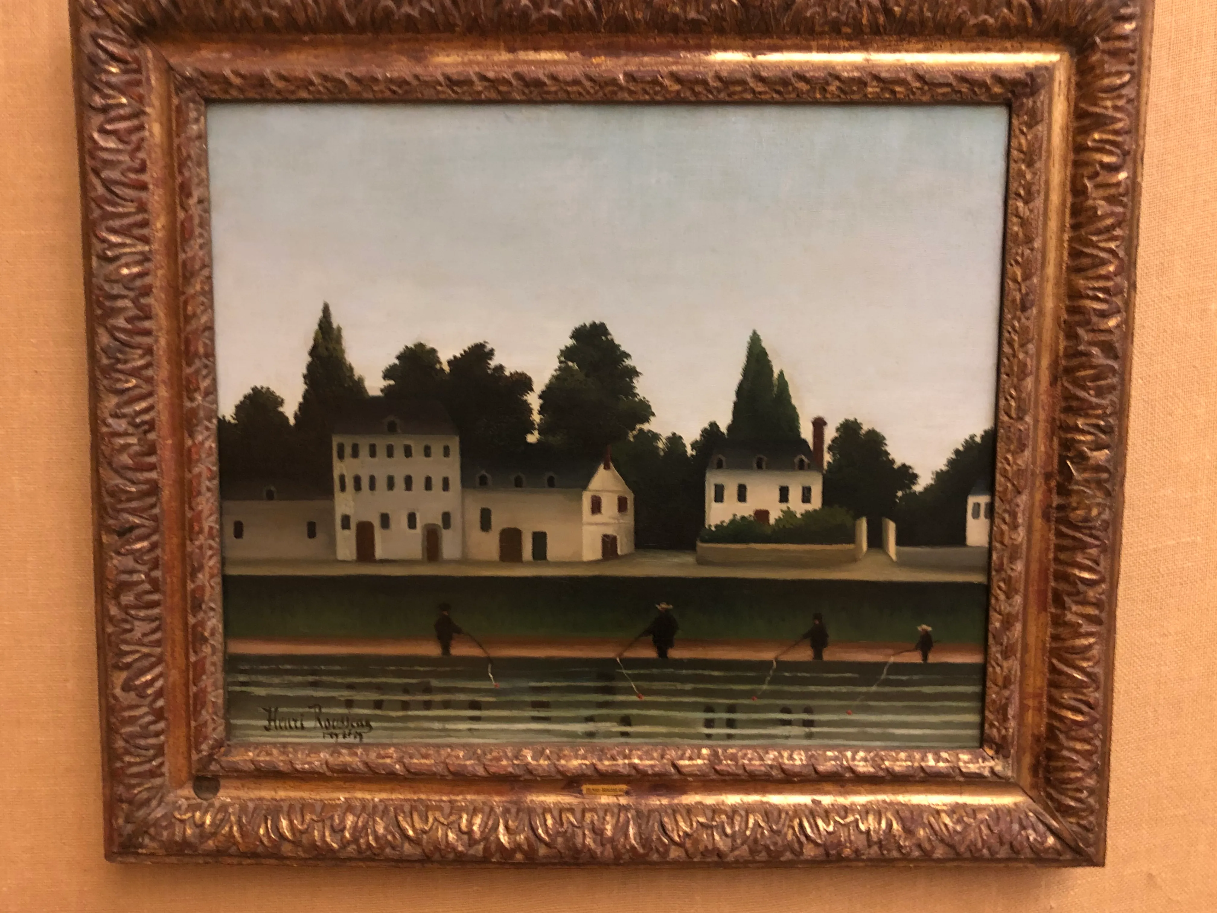 Landscape and Four Fisherman (Paysage et quatre pêcheurs à la ligne)