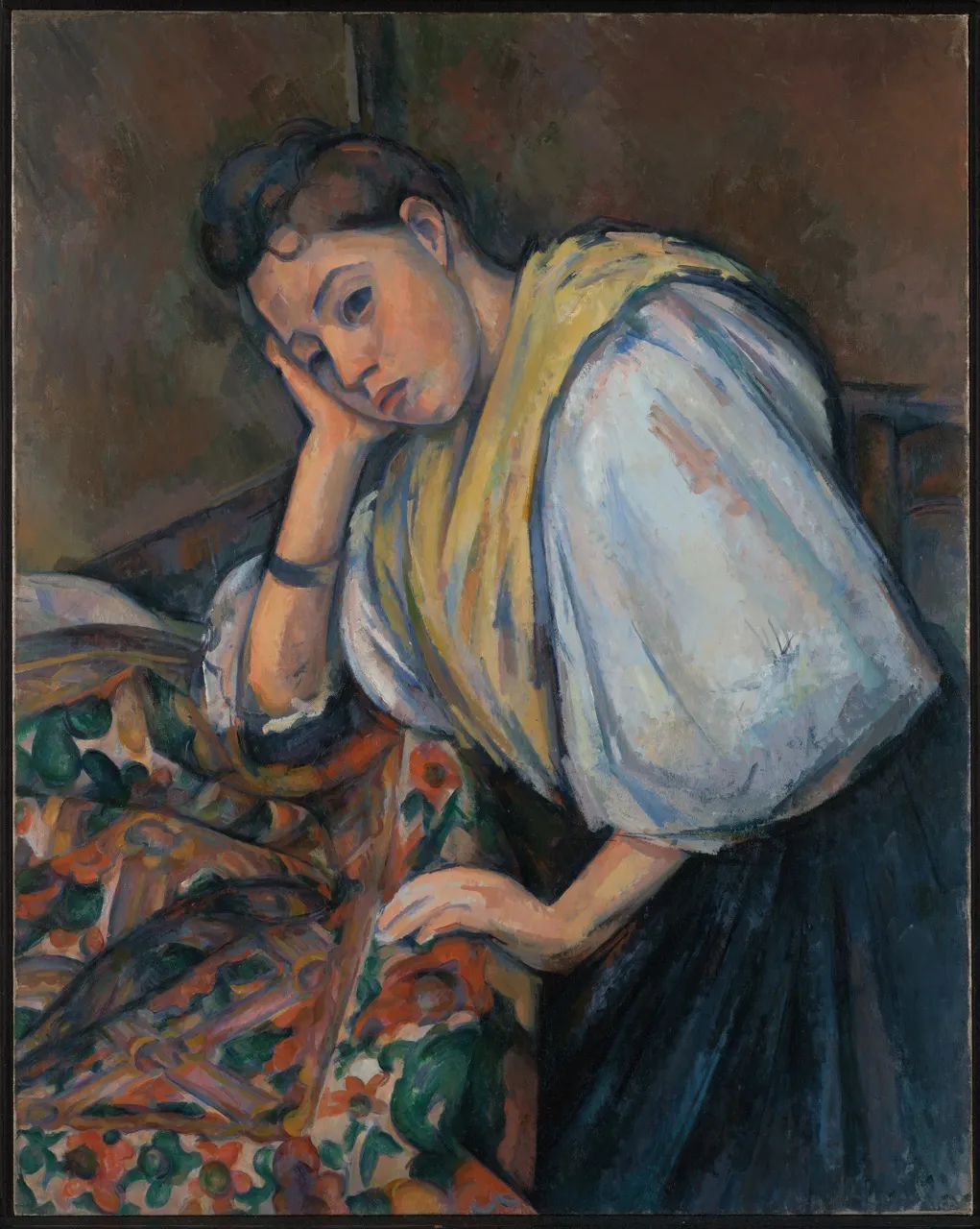 Young Italian Woman at a Table