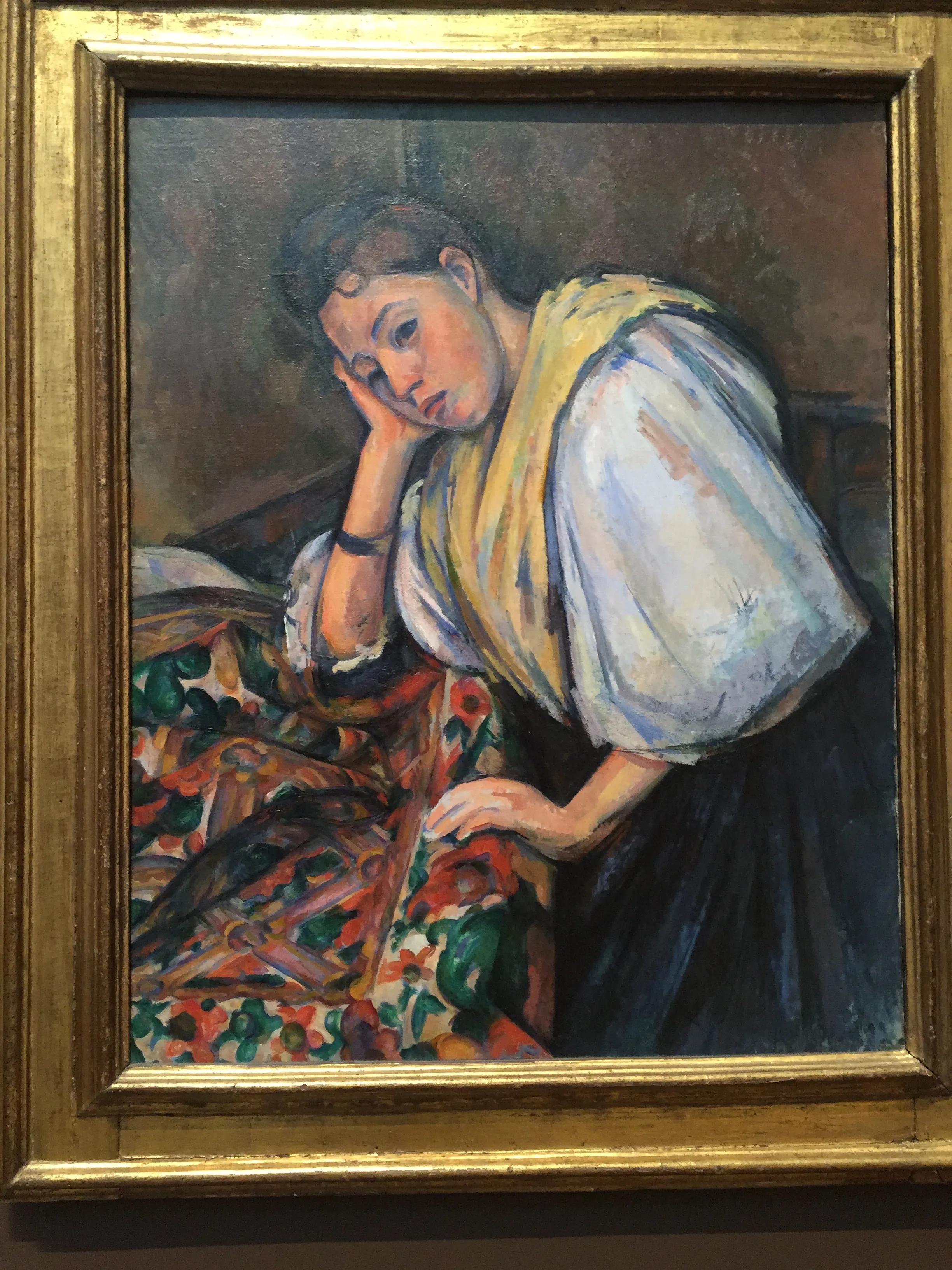 Young Italian Woman at a Table