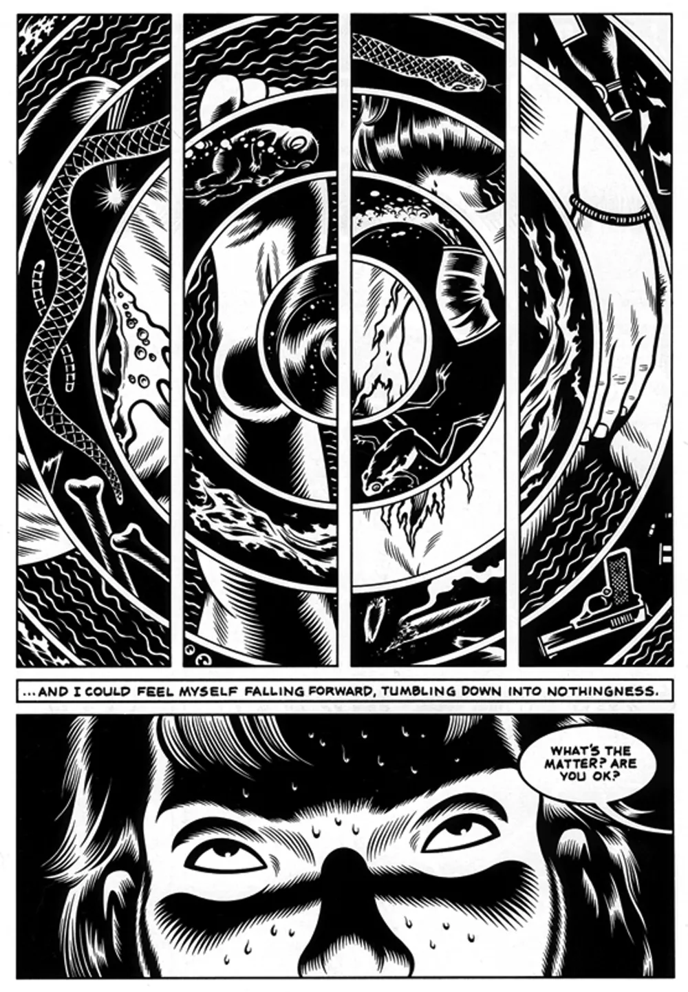 Sample panel from the book 1