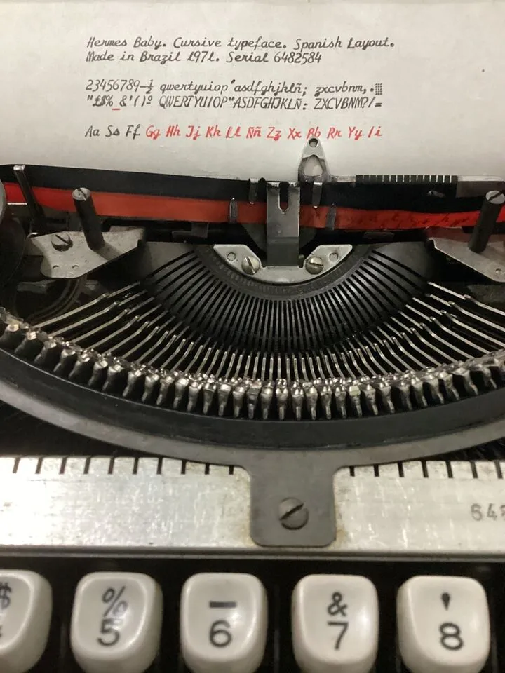 A photo of the Hermes Baby 1967 Typewriter 12
