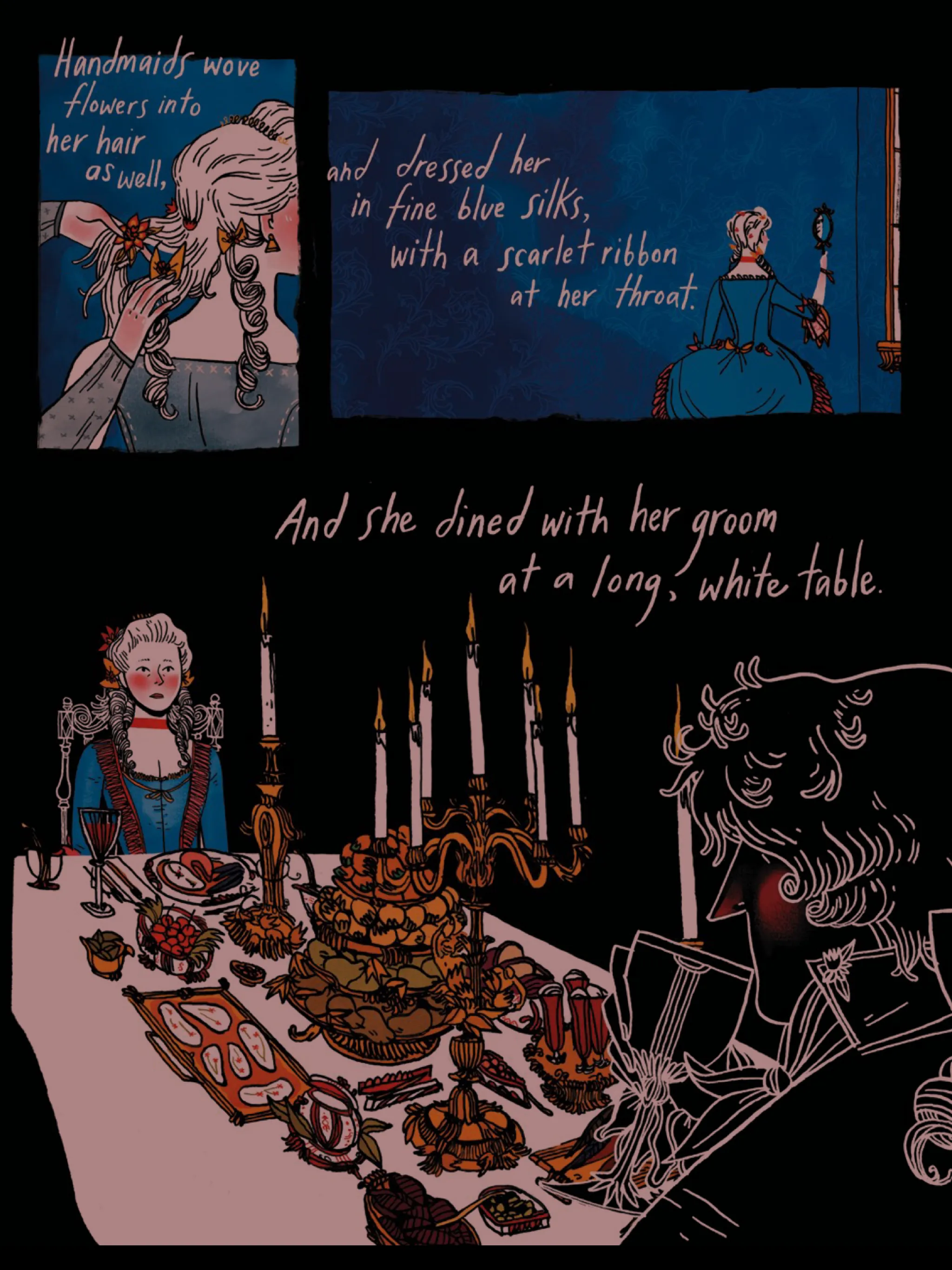 A page from 'Through the Woods' by Emily Carroll