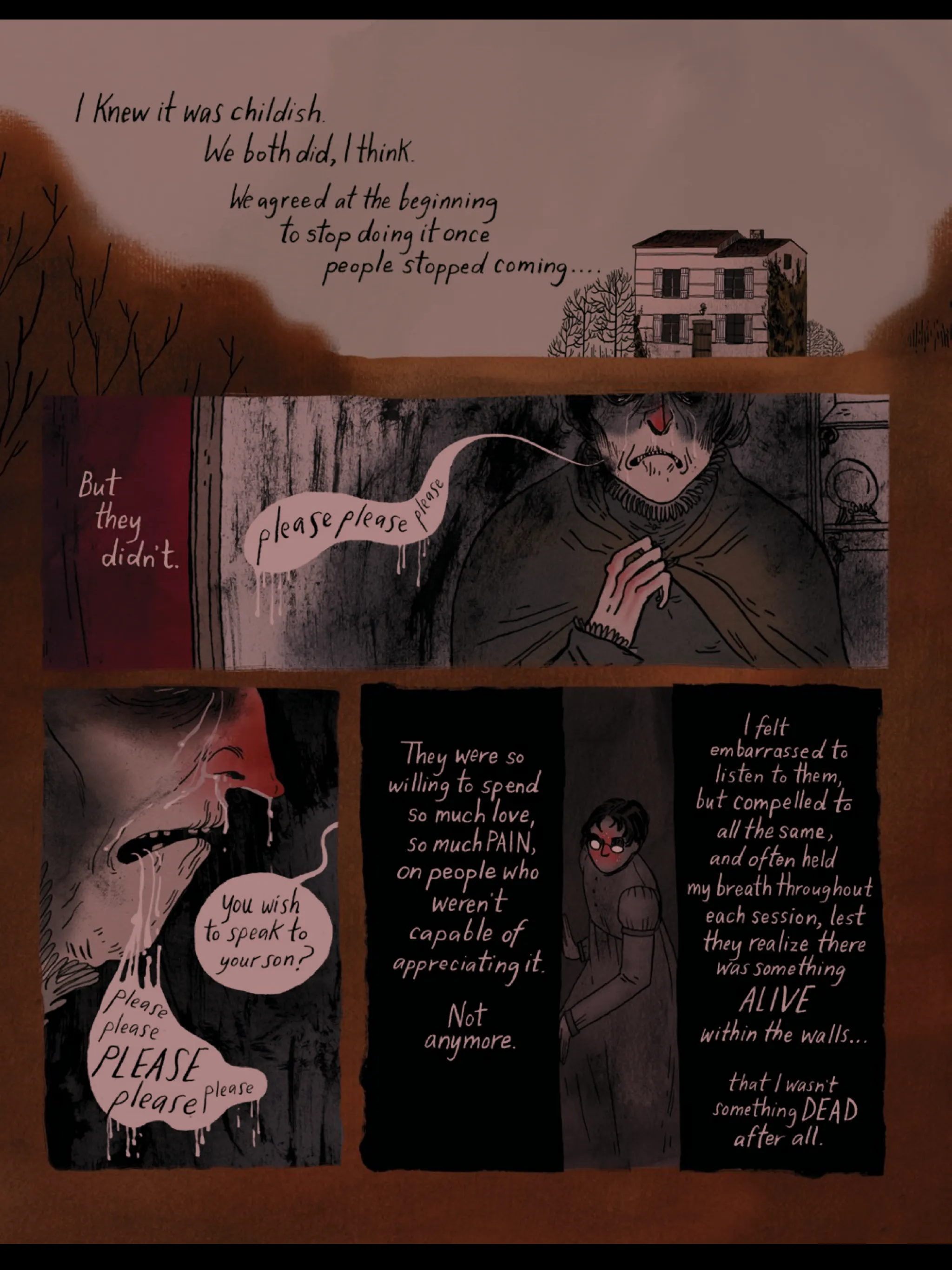 A page from 'Through the Woods' by Emily Carroll