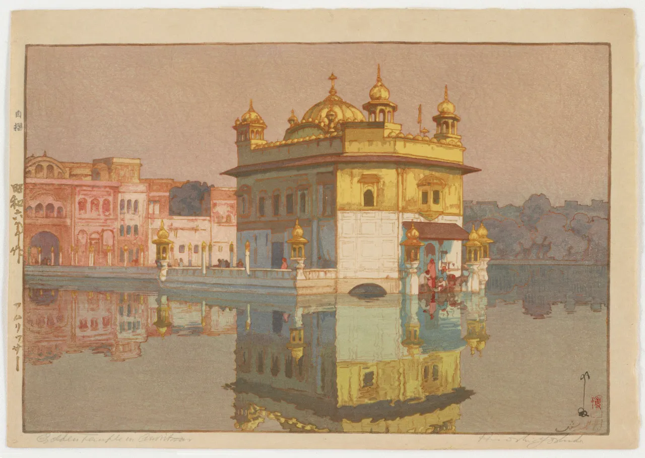 A watercolor by Hiroshi Yoshida 03