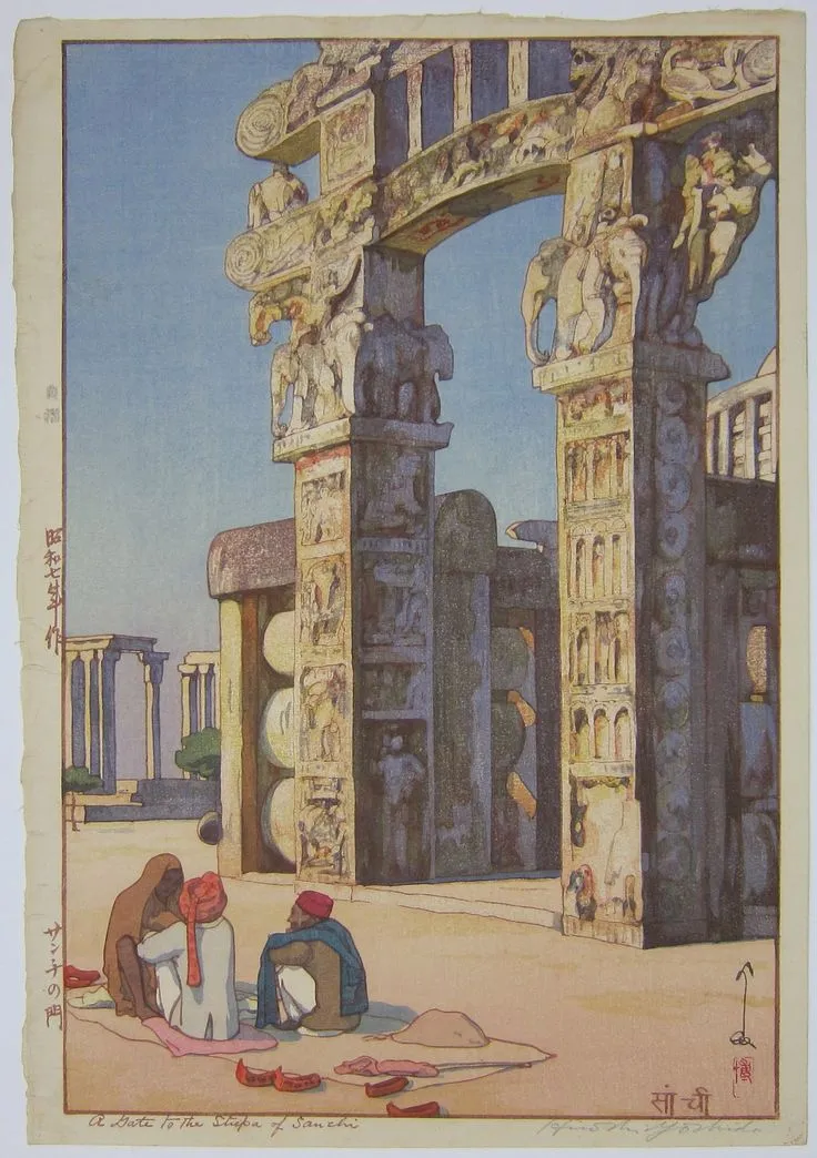 A watercolor by Hiroshi Yoshida 11