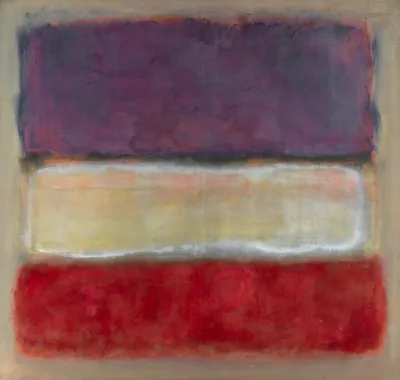 Untitled (Purple, White, and Red) by Mark Rothko