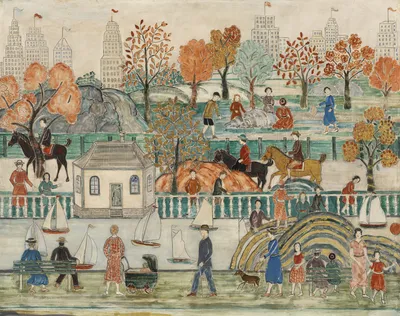 Central Park by Charles Prendergast