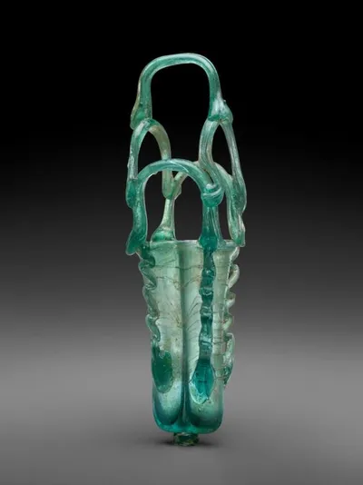 Double Cosmetic Tube with Three-tiered Handle by Unknown