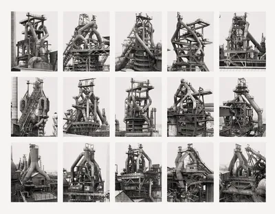 HOCHOFEN (BLAST FURNACES) IMAGE V, FROM THE SERIES "TYPOLOGIES" by Bernd Becher, Hilla Becher
