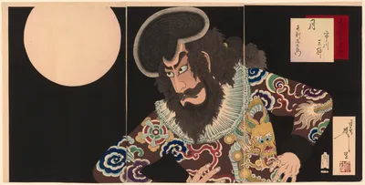 Ichikawa Danjūrō IX as Kezori Kuemon by Tsukioka Yoshitoshi