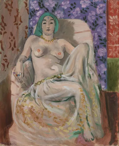 Moorish Woman (The Raised Knee) - Femme mauresque (Le Genou levé) by Henri Matisse