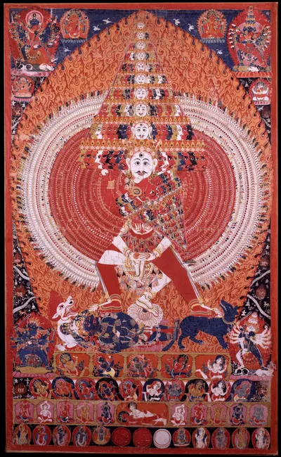Shiva Vishavarupa, Universal form with Consort by Unknown