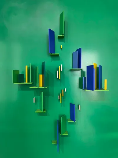 STRUCTURIST RELIEF, RED WING #50 by Charles Joseph Biederman
