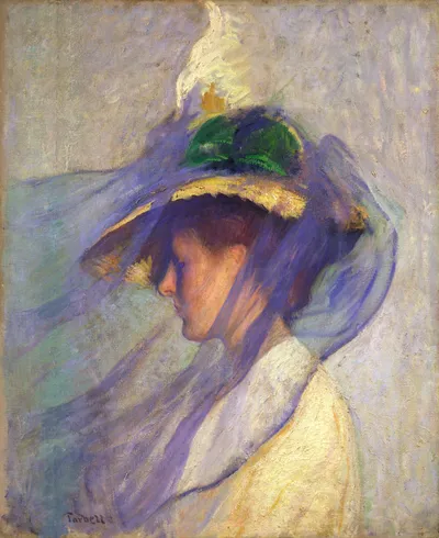 The Blue Veil by Edmund Charles Tarbell