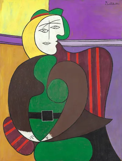 The Red Armchair by Pablo Picasso