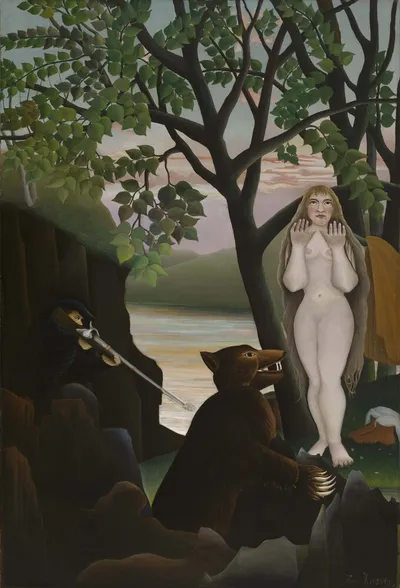 Unpleasant Surprise (Mauvaise surprise) by Henri Rousseau