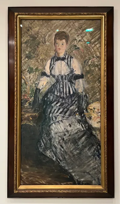 Woman in Striped Dress by Édouard Manet
