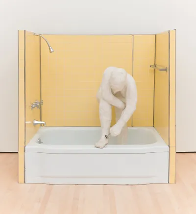 Woman Shaving Her Leg by George Segal